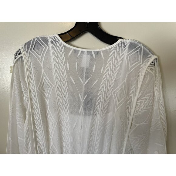 BCBGMAXAZRIA AVA V-NECK MIDI DRESS Size Large New - Picture 12 of 15